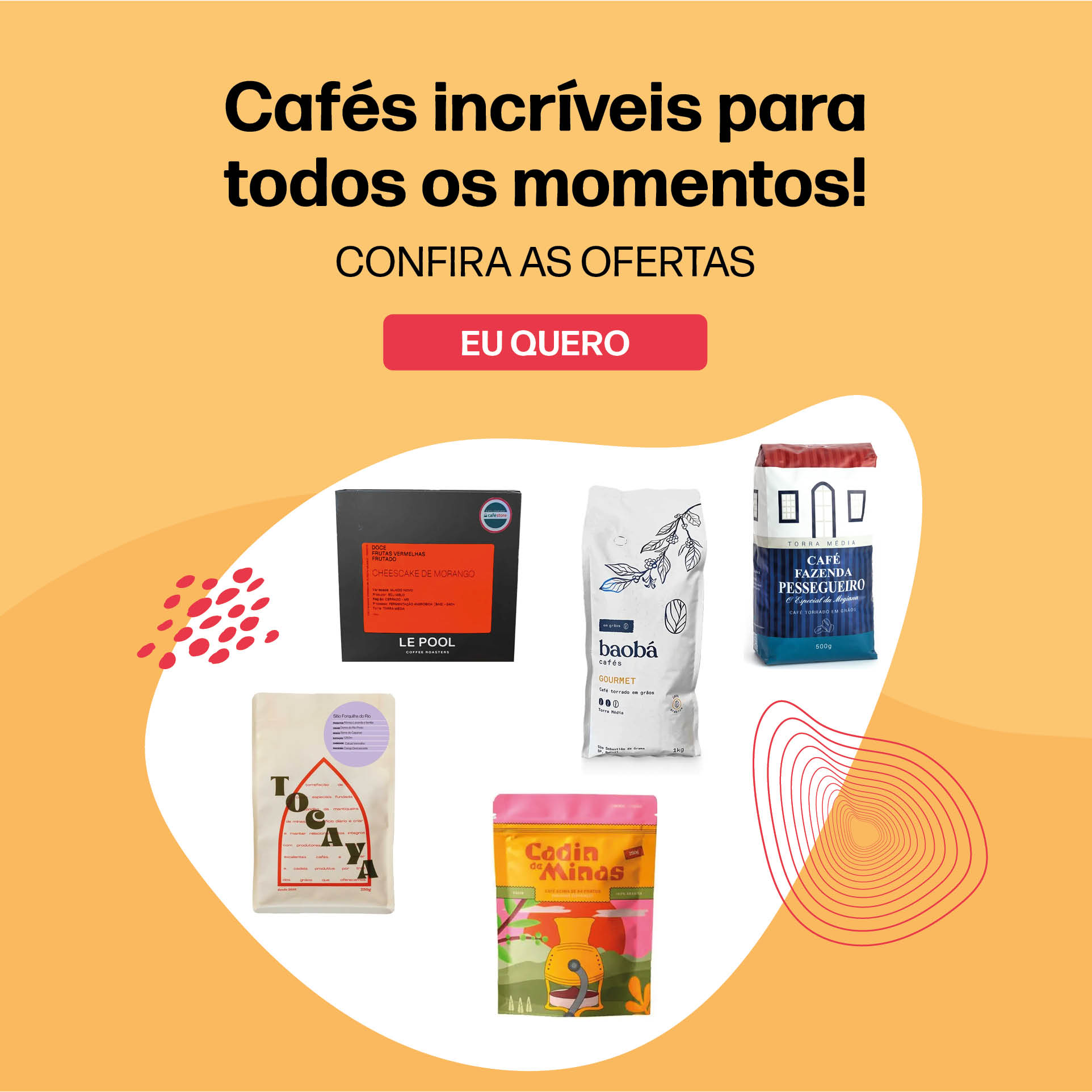 Promoções de café